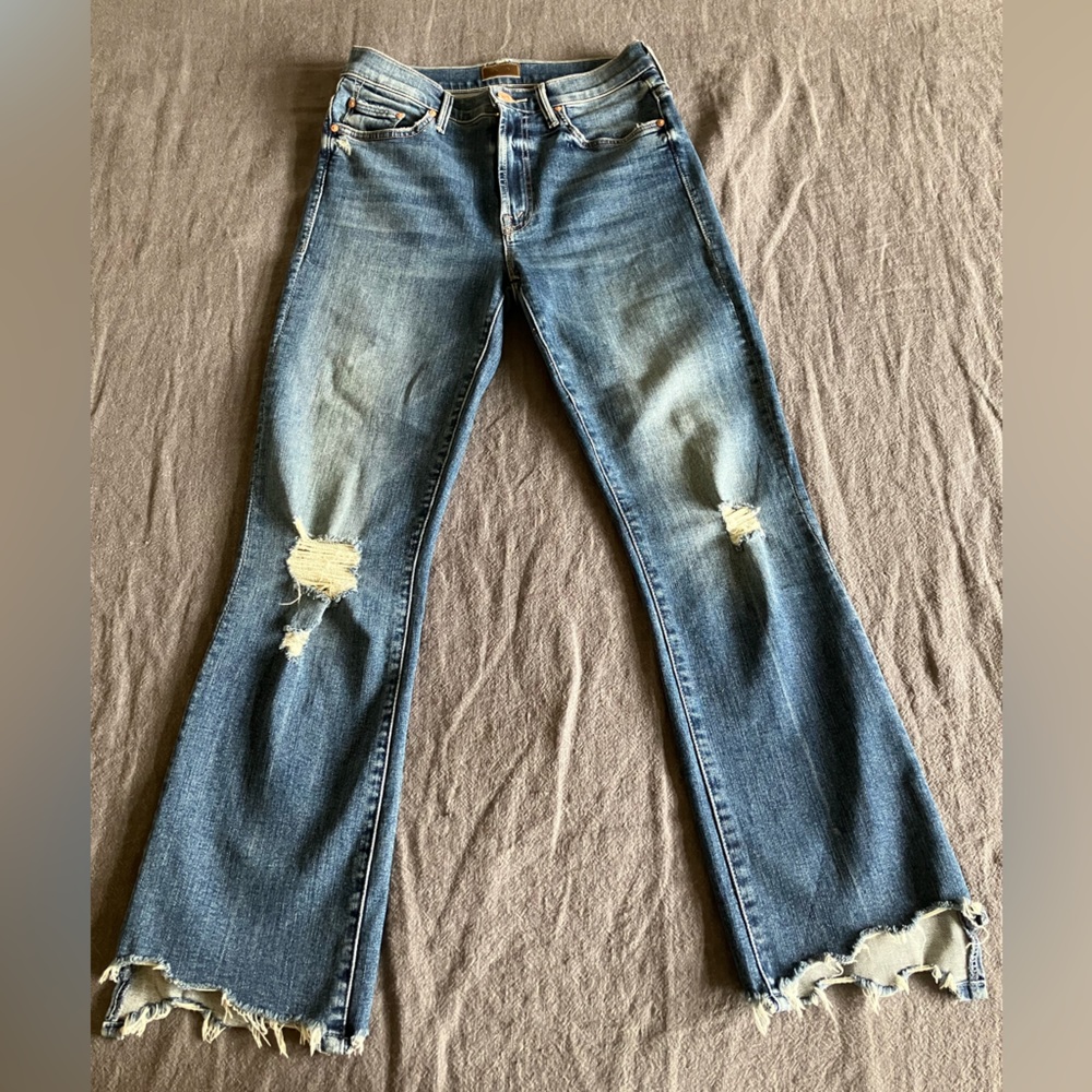 Mother The Insider Crop Step Chew Dancing on Coals Wash 26 EUC